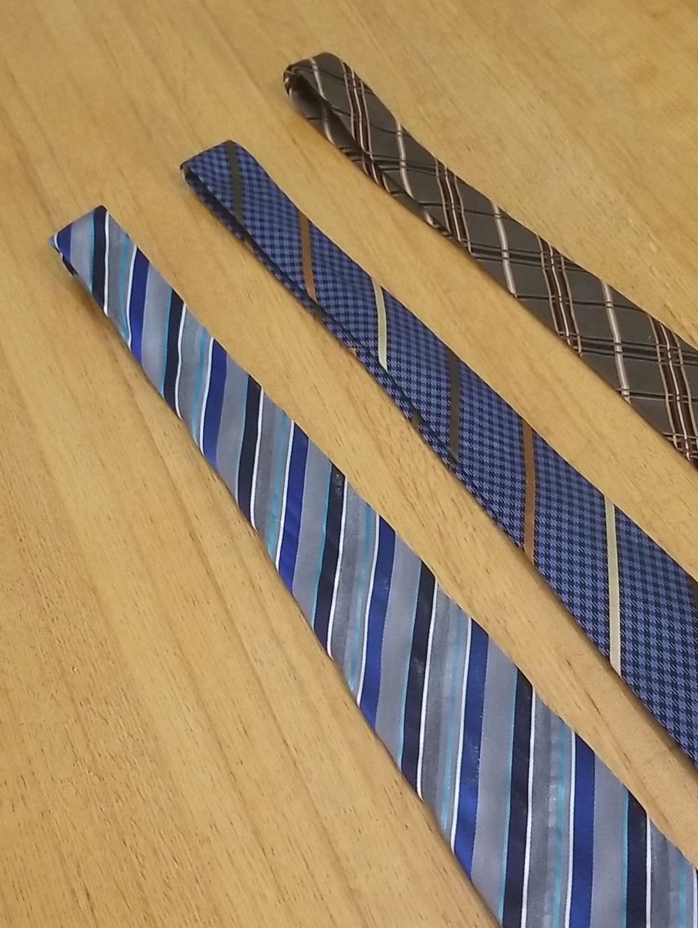 Tall Man Extra Long Striped Ties x 3 - Picture 2 of 10